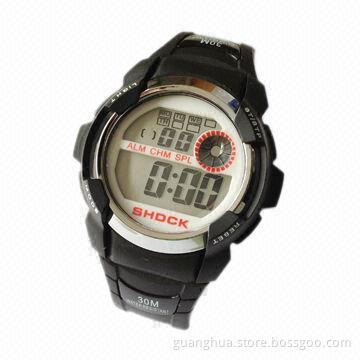 Cheap Sports Watch with Alarm and Stopwatch Function